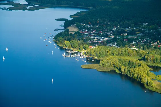 Brzeg Zalewu Koronowskiego i woda